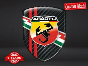 Fiat Abarth Emblemas Relieve Auto Pro Máximo Resistente Chic